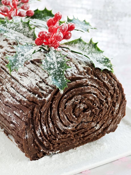 Bûche de Noël Weihnachten Frankreich